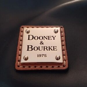 Dooney & Bourke Red and Navy Blue Leather Bag